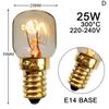 E14 Led Microwave Oven Bulbs 220V 300 Celsius Degree High Temperature Cooker Hood Lamp Salt Lights 15W 25W