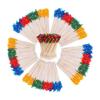 Pacote com 400 Palitos de Dente de Madeira Descartáveis de Cores Sortidas Perfeitos para Coquetéis Aperitivos e Decorações de Festa