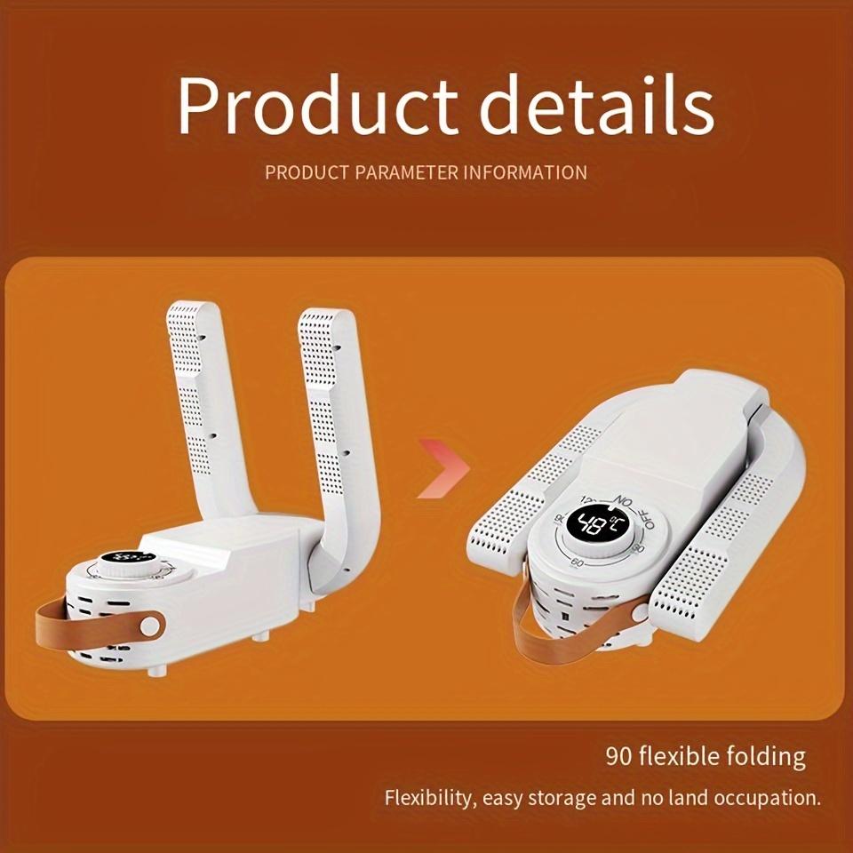 1pc Portable Foldable Shoe Dryer - Quick-Dry, Odor Elimination, 3-Speed Heat & Circulation, One-Touch Operation for Rainy, Snowy Days