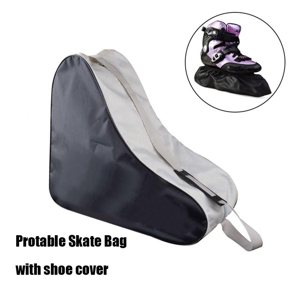 

Новая широкая толстая портативная сумка для катания на роликовых коньках, черная