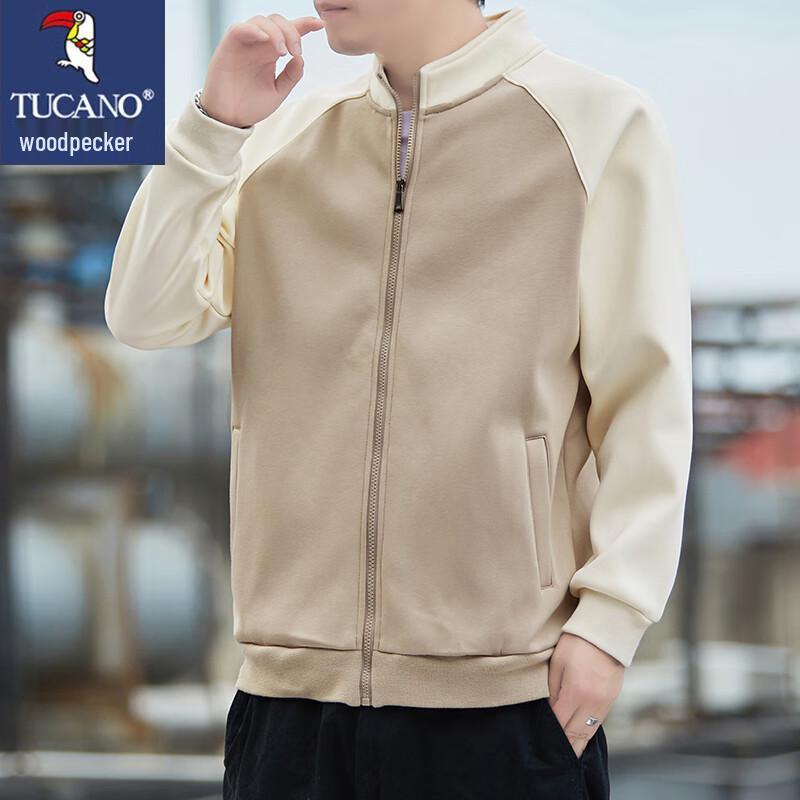 

TUCANO Men s Stand-Collar Casual Two-Tone Jacket 3XL