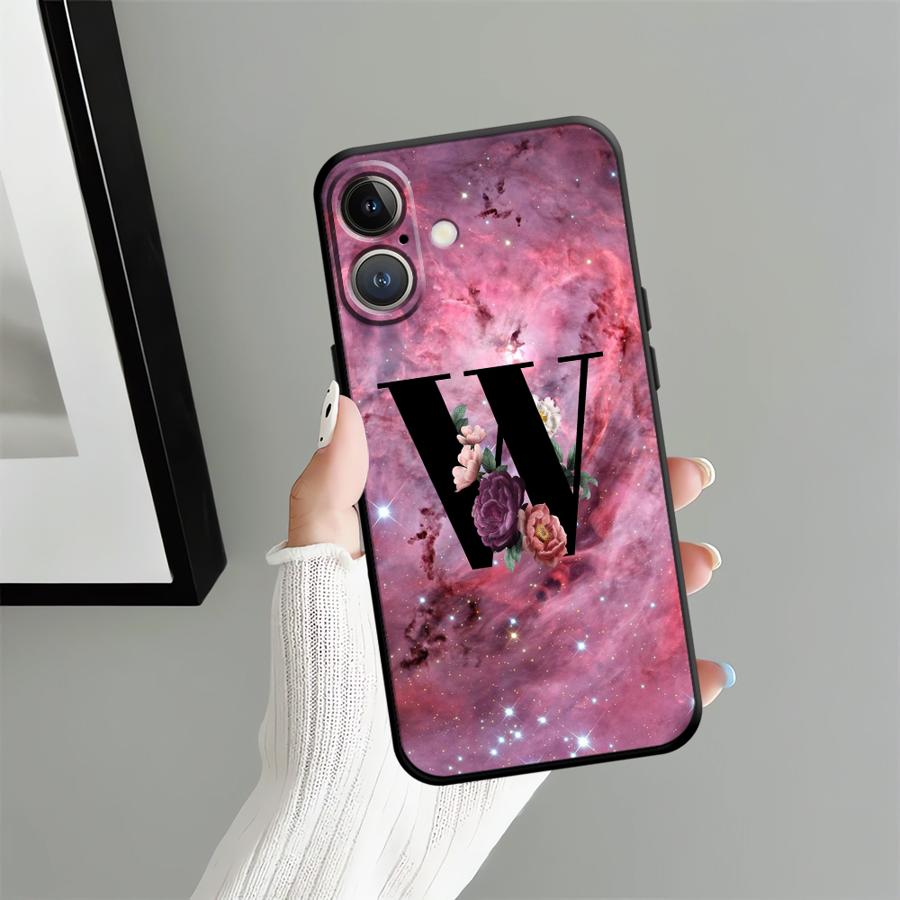 Personalized Letters Case for Apple iPhone 17 Pro Max 13 16 XR XS MAX Air 15 Pro 7 8 11 14 12 Funda Phone Cover