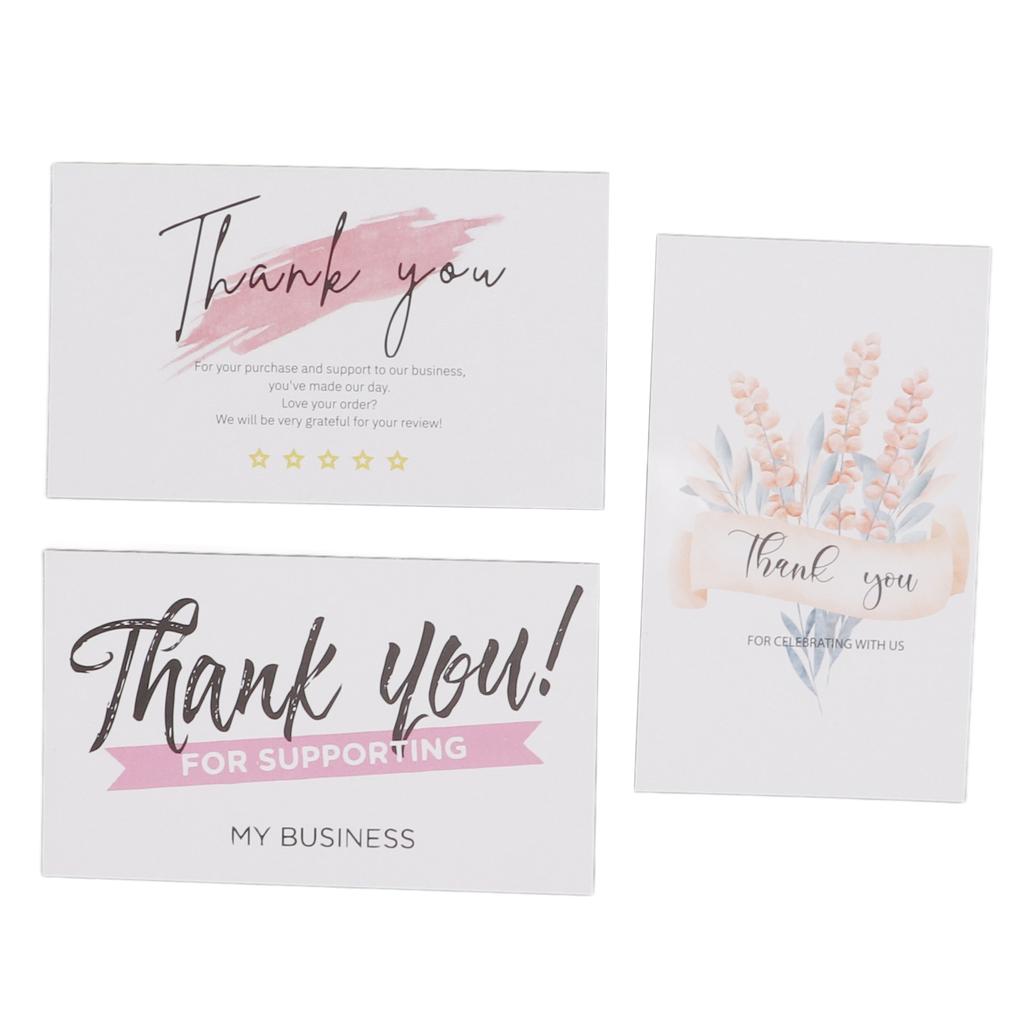 90Pcs Blank Postcards Clear Patterns Glossy Surface White Cardstock for Note Memo Vocabulary DIY