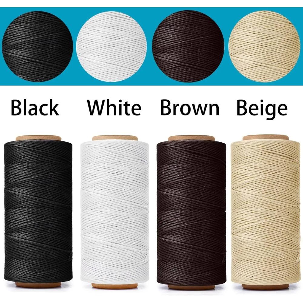 150D Leather Waxed Thread Cord 220 Meters 1mm High Quality Durable for DIY Handicraft Tool Hand Stitching Thread