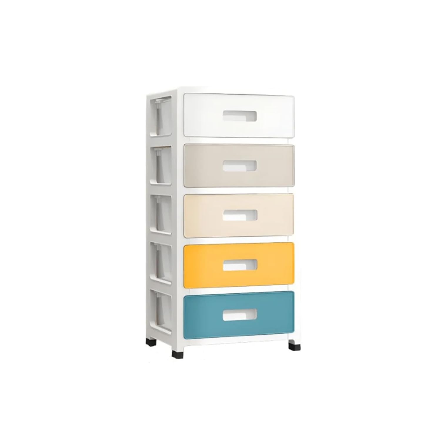 

Съемный пластиковый комод для хранения - Стильная модульная стойка-органайзер / Многоцелевой шкаф для одежды, кухни, игрушек, косметики /(5 слоев)
