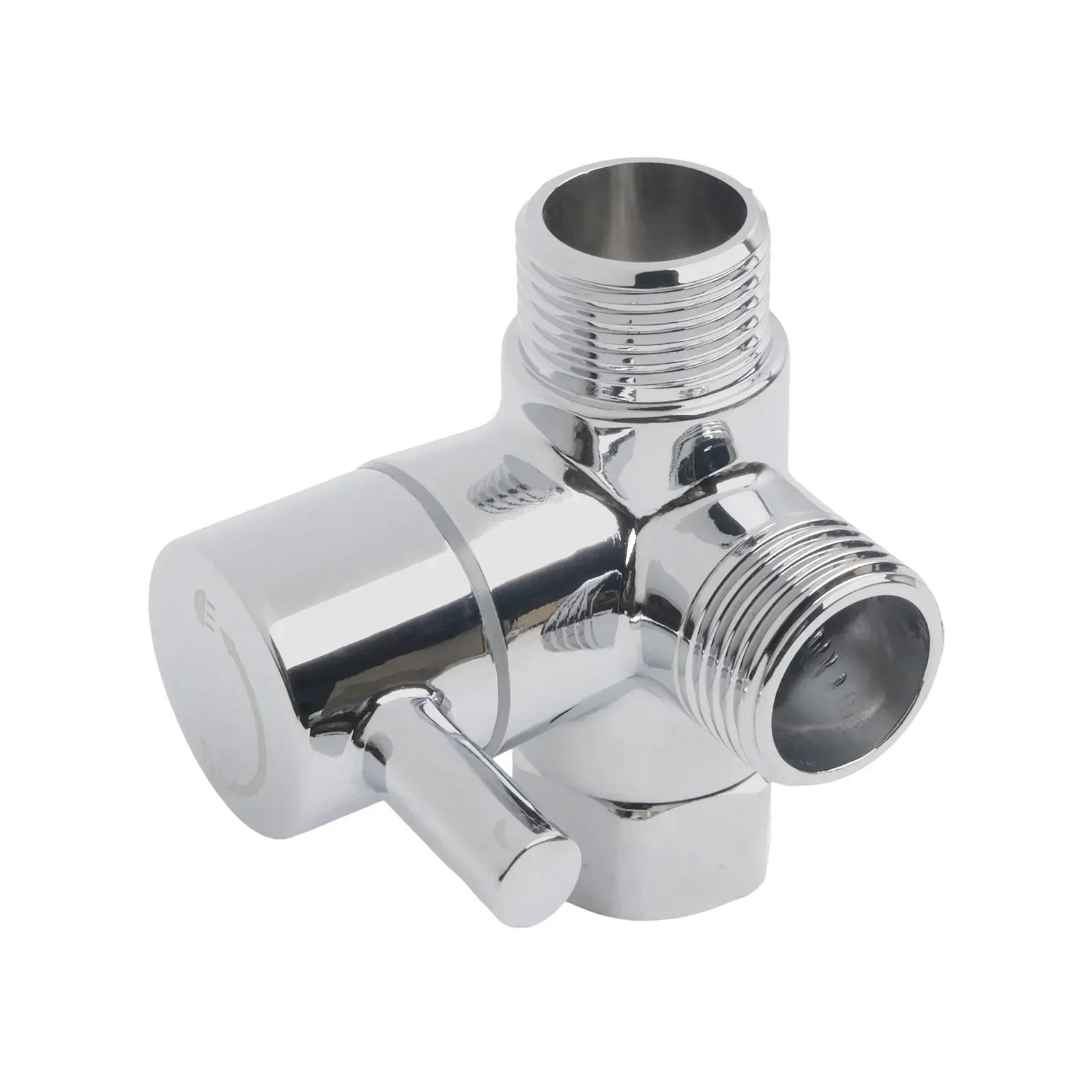 

Shower Diverter Diverter Black Brushed Corrosion-resistant G1/2 High Pressure High Temperature Multiple Usage None Brand New Silver