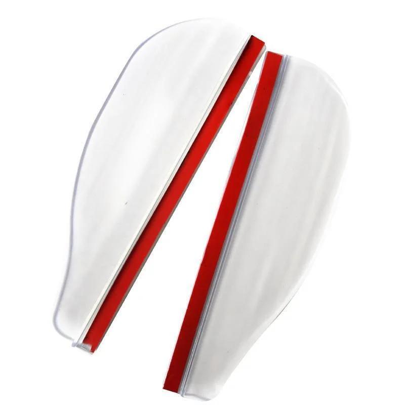 

2PCS Car Rear View Mirror Rain Visor Guard Side Mirror Rain Eyebrow Universal Waterproof Auto Smoke Guard белый
