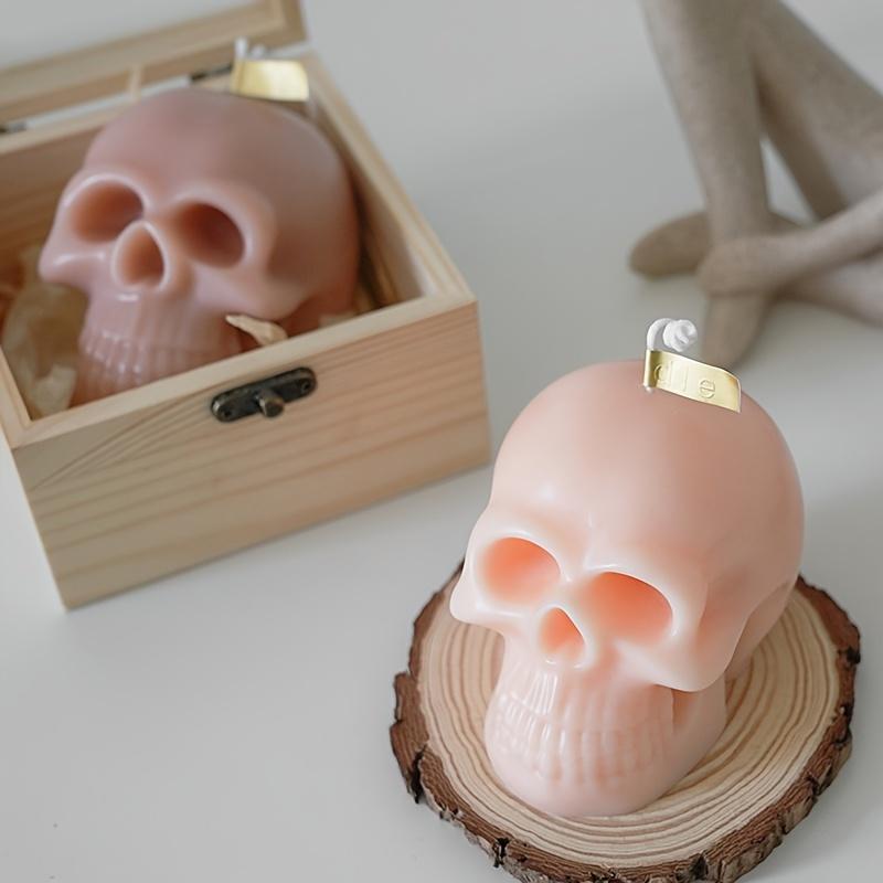 3D Skull Candle Silicone Mold DIY Halloween Decorative Candle Handmade Soap Plaster Epoxy Craft Casting Tools for Home Gifts