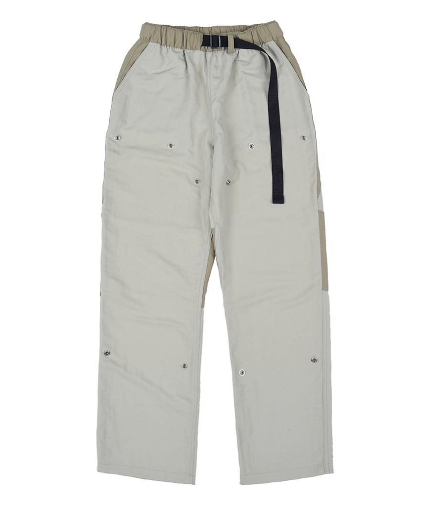 Ialeseuko Detach Double Knee Nylon Pants_Beige