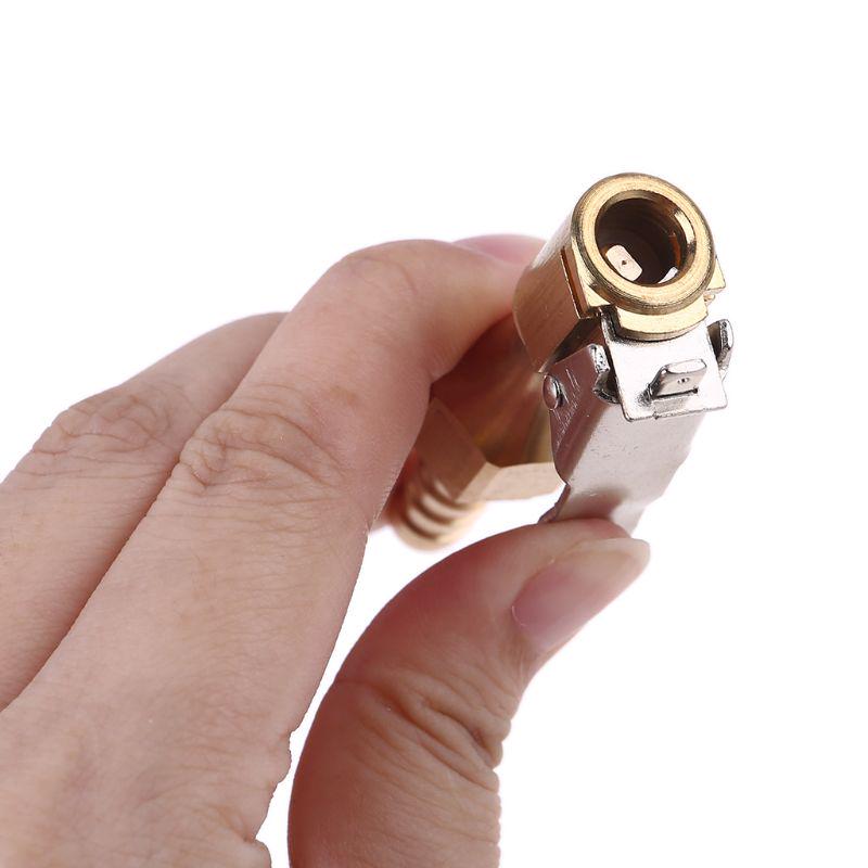 1/4" Lock On Metal Air Chucks Air Compressor Tire Inflator Tire Chuck with Clamp Connector for Hose Repair Inflate Chuck