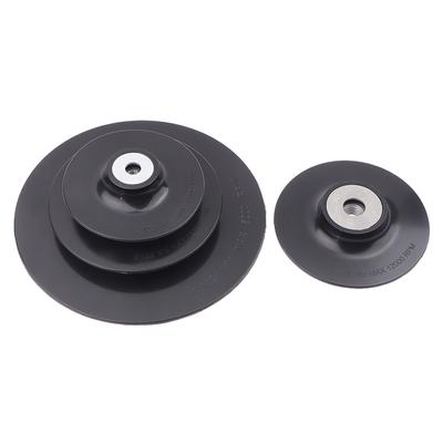 4-7'' Resin Fiber Backing Pad Disc Backing Pad Tool 12200 Rpm Steel Paper Tray For Angle Grinder