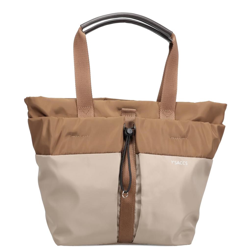 Isaac Drawstring Tote Bag, Combination Color 2-Way Tote, Black (10)