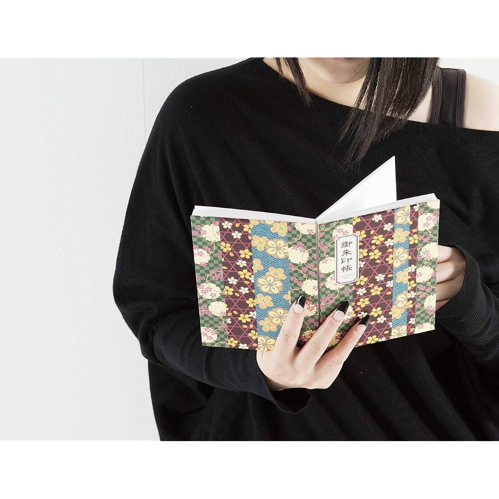 SOWA LABO Kyoto Flower Pattern Goshuin Book (Blue)