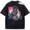 Soldes d'été GACHIAKUTA Jabber Wongar T-shirt Lavé Anime Y2K Hommes Femmes Hip Hop Streetwear Gothique Coton T-shirts Oversize