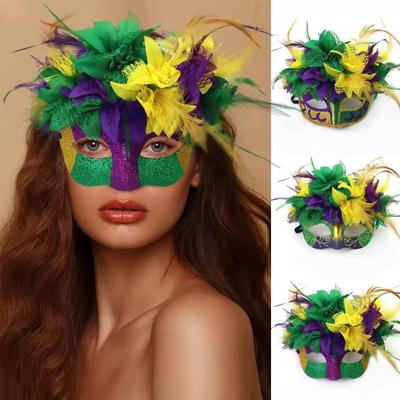 Blumenmaske für Maskenbälle, Kostümrequisite für Halloween und Karneval