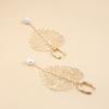 Retro temperament leaf earrings