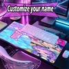 Custom Name Personalized KPop Demon Hunters Pattern Mousepad, Laptop PC Desk Mat, Decorative Desk Mat for Home Keyboard Pad Gift