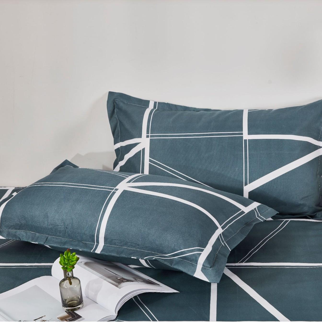 

Brushed Skin-Friendly Pillowcases & Dormitory Bed Sheets - Single/Double Options, All-Season, Multi-Size 48x74cm (Pair)