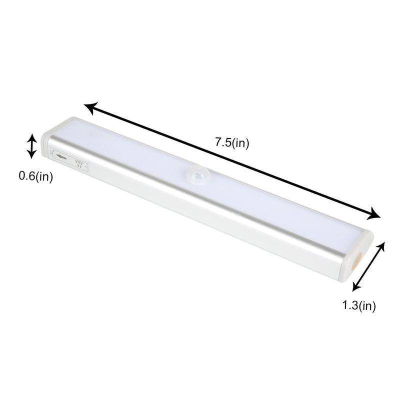 Imported Battery-Powered Motion Sensor Light for Cabinets & Hallways - Set of 10