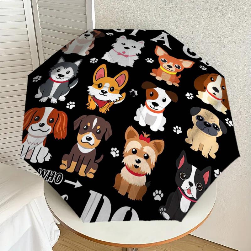 

1pc Dog Lover Gifts for Women Umbrella with Plastic Handle,Suitable for All Seasons Home Travel Outdoor UmbrellaDD588