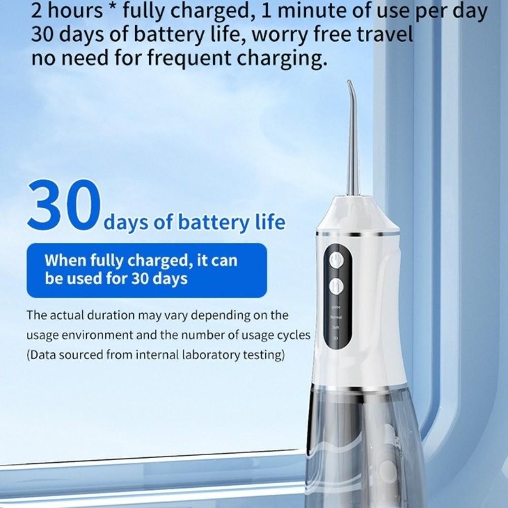 Smart Electric Oral Irrigator Rechargeable Cordless Electric Tooth Flusher Professional with 4 Nozzles Tooth Scaler Braces Care