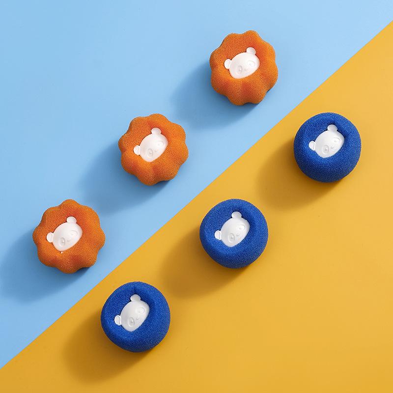 Magic Laundry Sponge Ball: Anti-Entanglement, Hair-Removing, Decontaminating Washing Aid