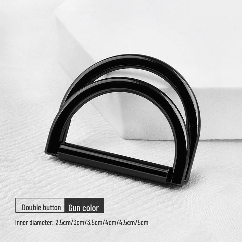Adjustable Metal D-Ring Belt Buckle for Coats and Dresses