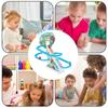 Electric Stair Climbing Toy, Dinosaur Track Sliding Toy Dino Slide Toy Dinosaur Escalator Toy Dino Musical Toy Gliding Track Toy with Music & Lights