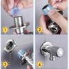 400Pcs Silicone Faucet Leak-proof Sealing Gasket Pipe Triangle Valve Washer Tap Hose Prevent Dripping   Leakage Plug Teflon Ta