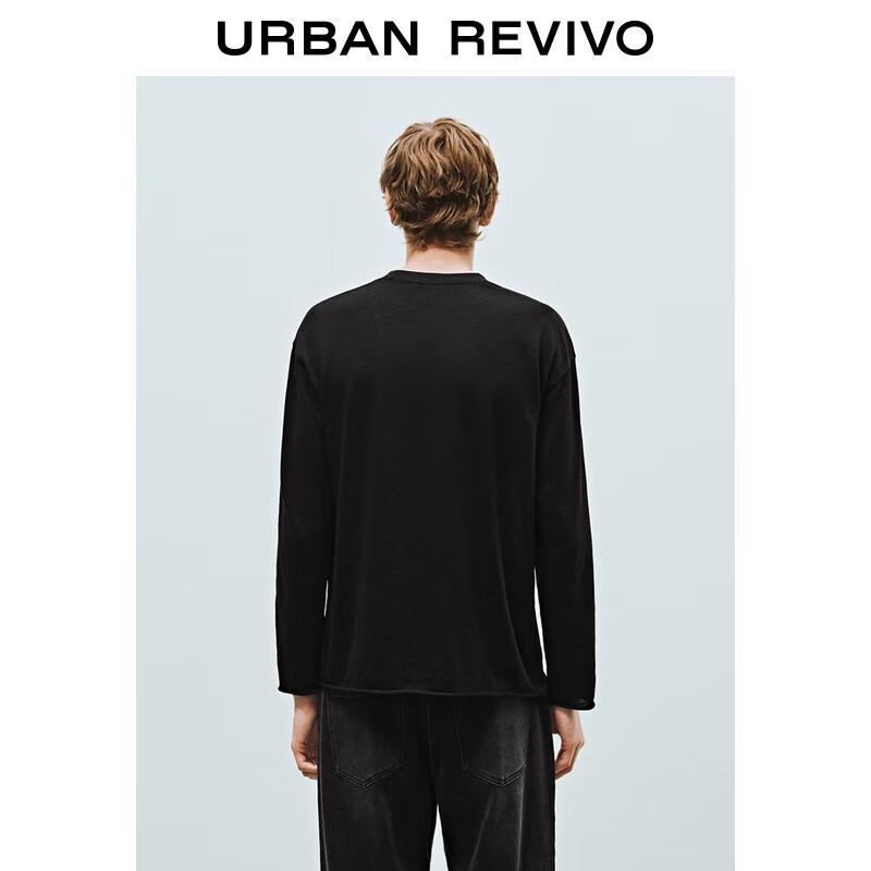 UR Men's UMM450123 Round Neck Long Sleeve T-shirt