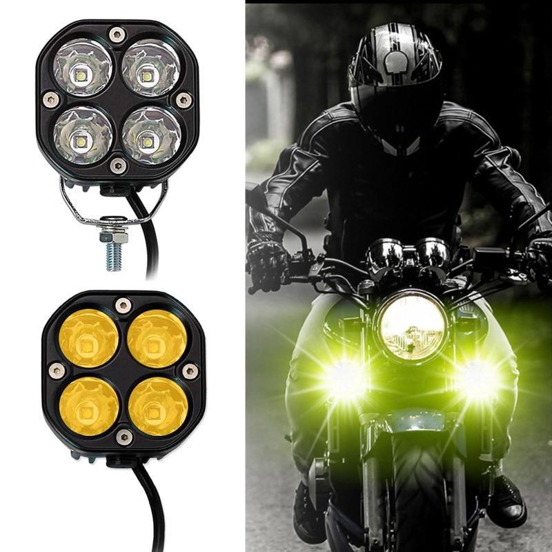 Universal 40W LED Work Light for Cars 6000LM Bright Spotlight with 4 Light Beads Energy Saving Amber Cube Light
