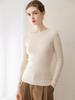 Premium 100% Cashmere Women's Short Round Neck Sweater, Perfect for Autumn/Winter and Crafted with Consinee Yarn