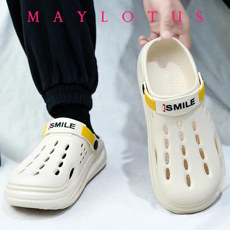 2024 Women's Thick Sole Sandals Platform EVA Clogs Garden Shoes for Women Outdoor Chunky Non Slip Beach Slippers