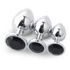 Stainless Steel Anal Plug Anus Plug Anal Bead Adults Sex Toys Metal Butt Plug With Jewelry Colorful Crystal For Women Adult Game