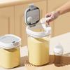 Sealed Milk Powder Jar Transparent Flour Canister Airtight Cereal Container with Scoop Leakproof Food Storage Jar for Cupboard Countertop Pantry