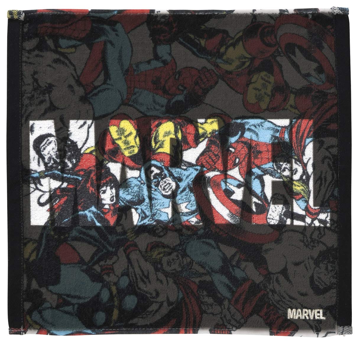 Marushin Hand Towel MARVEL Comic 34 x 36cm Comic Logo 2505025900