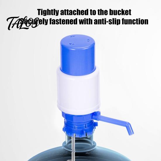 Hand Press Water Pump Manual for 5 Gallon Jug, Siphon Convenient Camping Dispenser with Food-Grade Silicone Seal, Leak-Proof Drinking Transfer