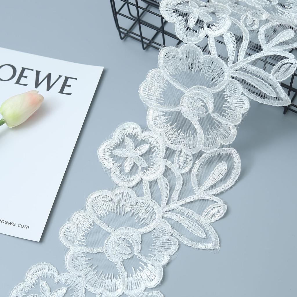 Transparent Sheet Flower Car Bone Lace Lace Clothing Hem Decorative Lace 15Cm
