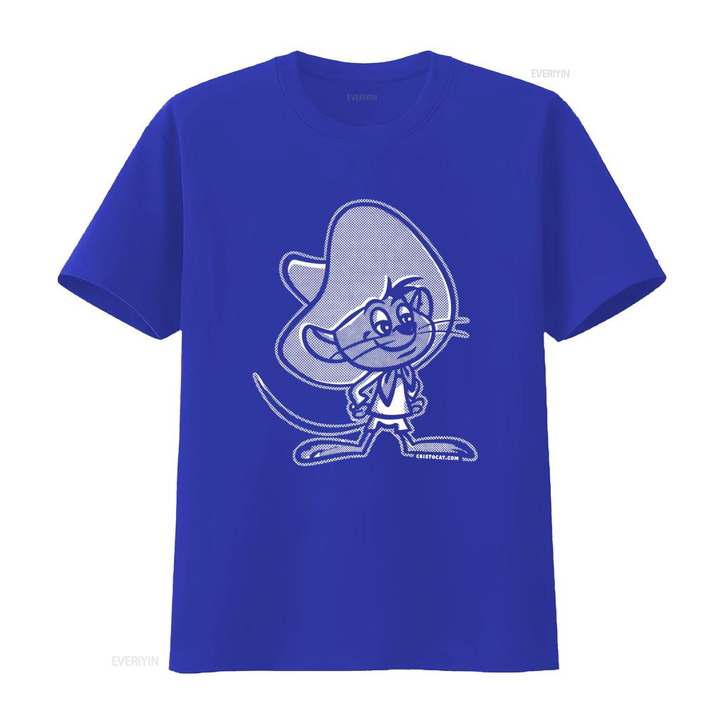 1 Color Speedy Gonzales Cartoon Mouse Print T Shirt For Cool Design Fashion Casual Vintage Fashion Homme