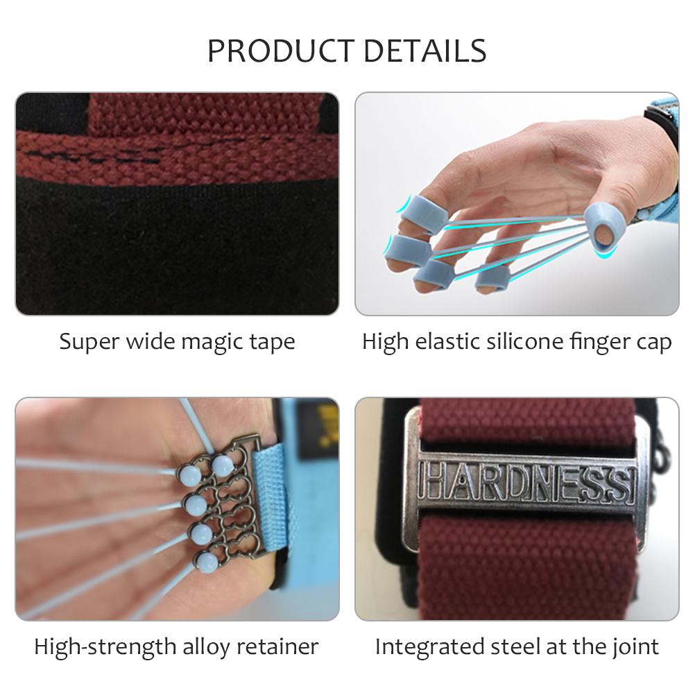 Finger- und Handstrecker-Trainer Übungsgerät mit Widerstandsband Dehner Stärker Finger