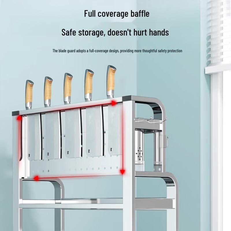 Bieying 3-Tier Wall-Mounted Kitchen Storage Rack