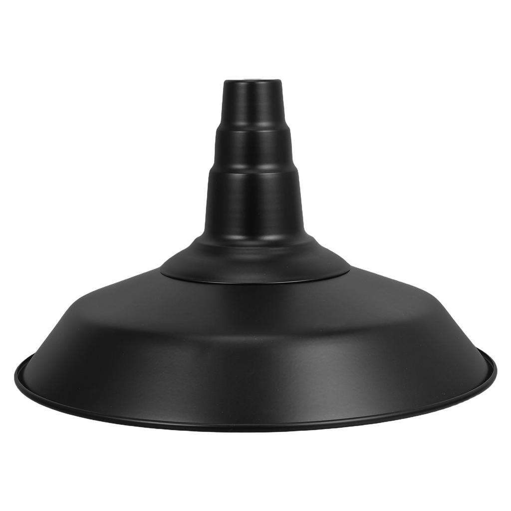 1Set Vintage Industrial Black Iron Lamp Shade Pendant Light Cover for Dining Room Restaurant Cafe Metal Hanging Fixture