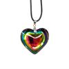Heart Shaped Pendant Necklace For Girls Fashion Hip Hop Alloy Chain Jewelry Gift