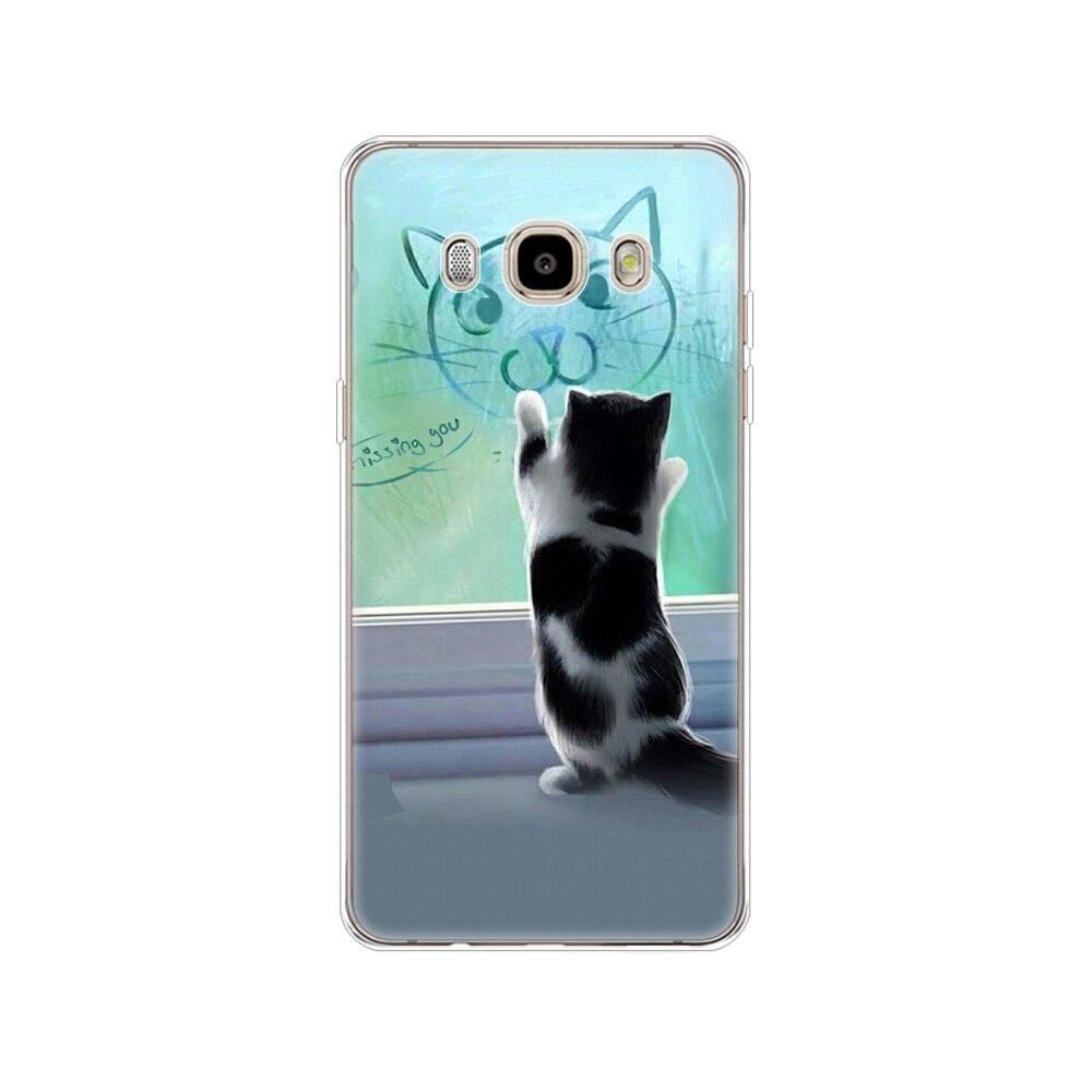 Case FOR Samsung Galaxy J7 J5 2016 Case J710 510F Cover FOR Samsung J7 J5 2016 Case Shell Winter Snow Christmas