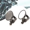 78" Universal Round Motorbike Motorcycle Rear View Handle Bar End Rearview Side Mirrors Chrome