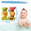 Baby Bath Toys for Toddlers 2-4 Years, Safe Multicolored Water Toys with Suction Cups, Duck and Crocodile Designs