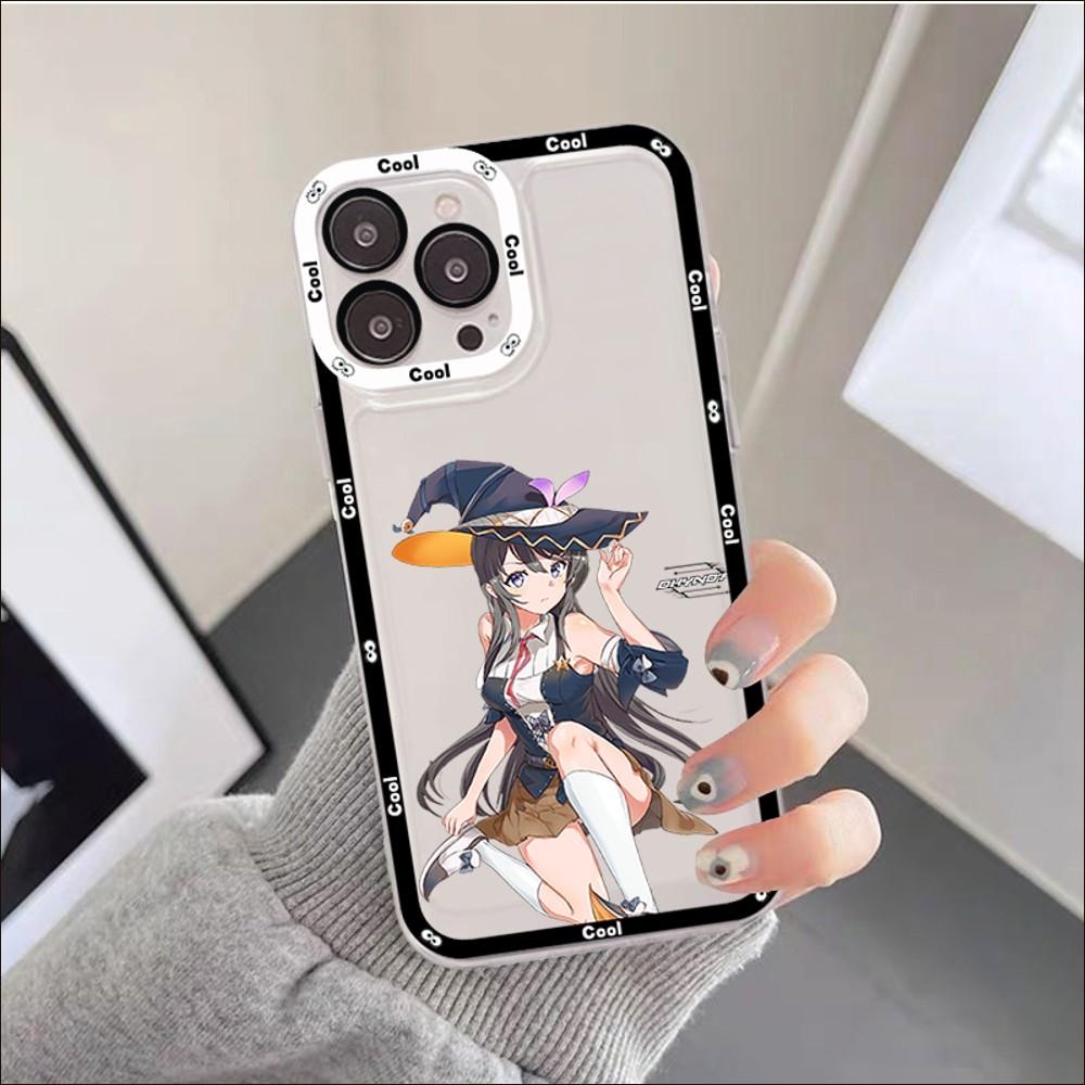 Anime Mai Sakurajima Phone Case For IPhone 11 12 13 14 Mini Pro Max XR X XS TPU Clear Case For 8 7 6 Plus SE 2020