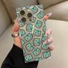 Clear Square Back Tube Case Protection For iPhone 11 15 Plus 13 16 ProMax 14 Pro Max 12 Anti-Oxygen,Miumiu Seed Pattern Casing