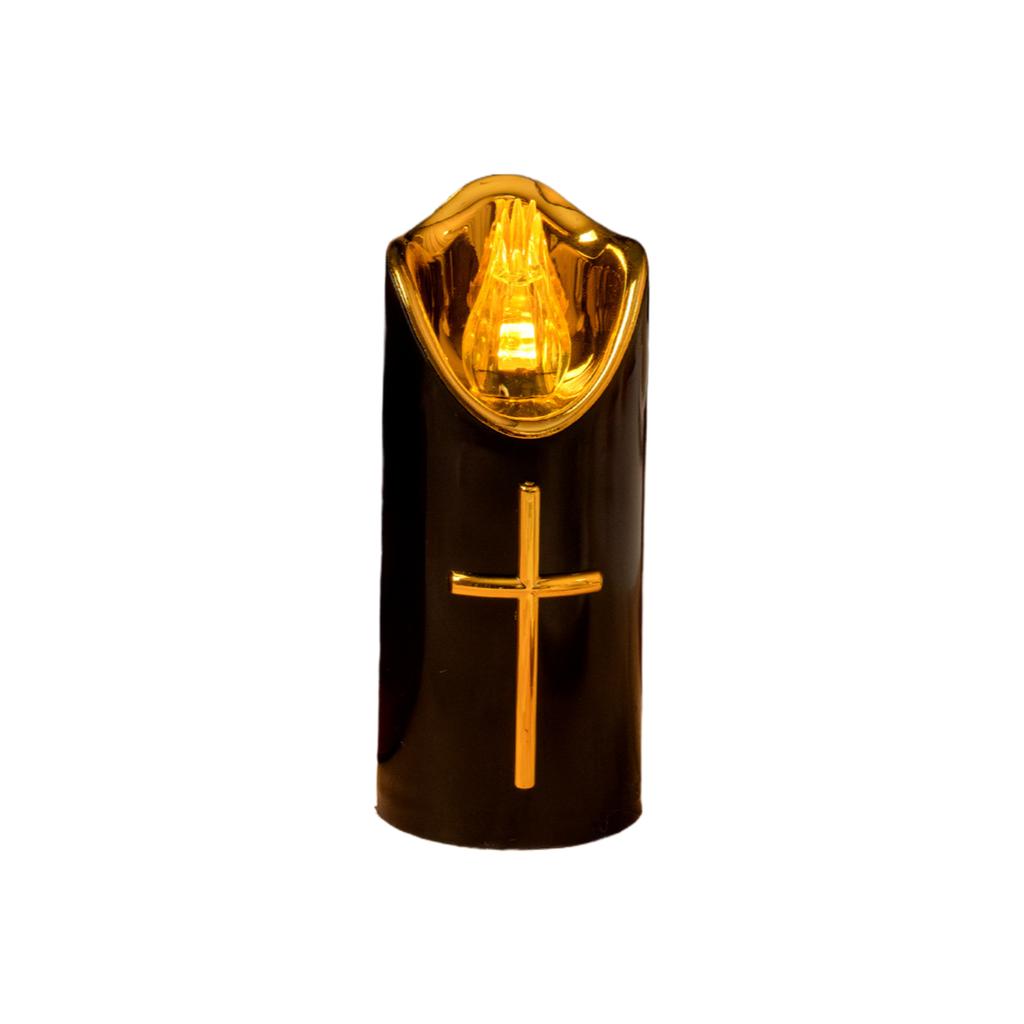 LED Memorial Candle Light, Flashing Effect Like A Real Candle, Reusable, Suitable For Cemetery Memorials, Battery Powered, Animal Memorial Tomb Light.