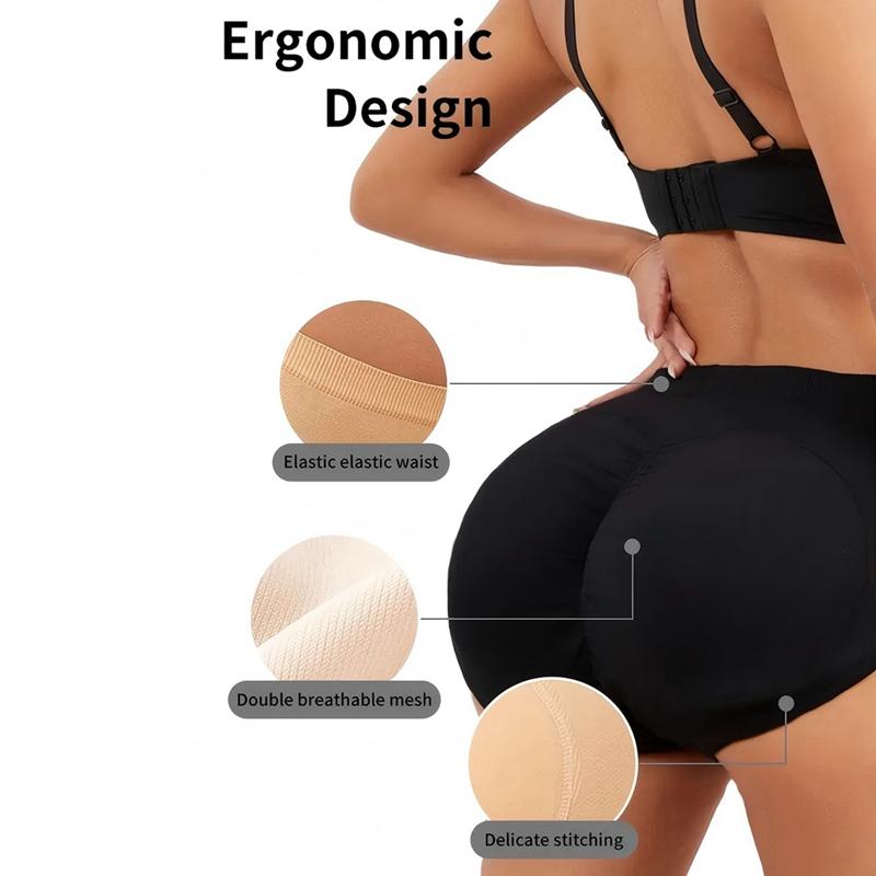 Women's Butt Liner Shaping Briefs Detachable Sponge Pad Buttocks Pants